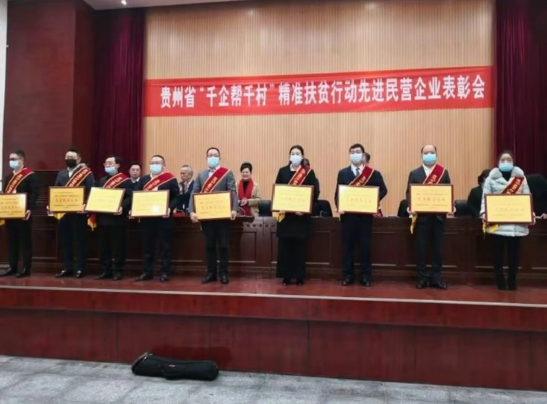 貴州省“千企幫千村”精準(zhǔn)扶貧行動先進(jìn)民營企業(yè)表彰會